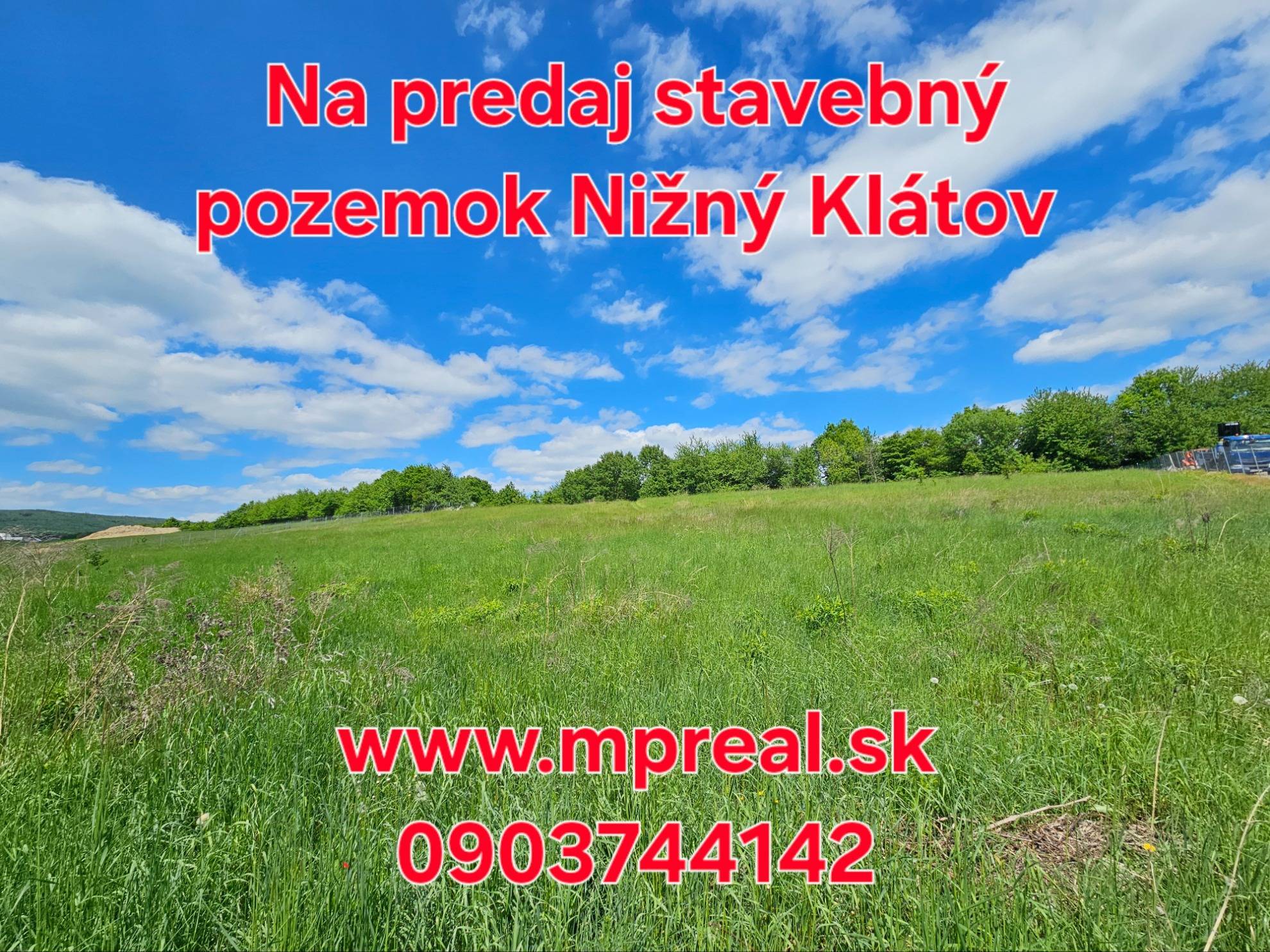 Predaj stavebný pozemok Nižný Klátov